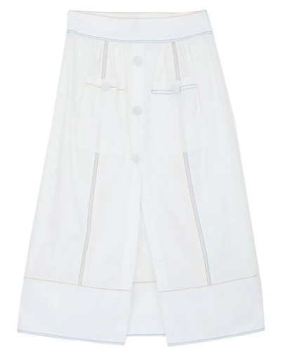 Rosie Assoulin Midi Skirts In White