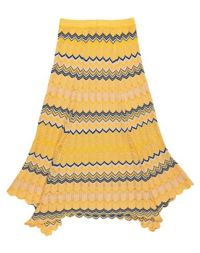 Sandro Midi Skirts In Yellow