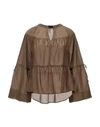 Maison Scotch Blouses In Military Green