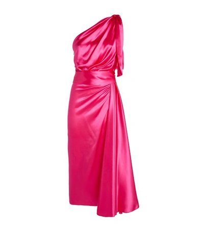 Dolce & Gabbana Draped Silk Maxi Dress