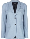 Theory Classic Wool-blend Blazer In Blue