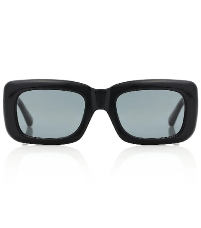 Attico X Linda Farrow Marfa Sunglasses In Black