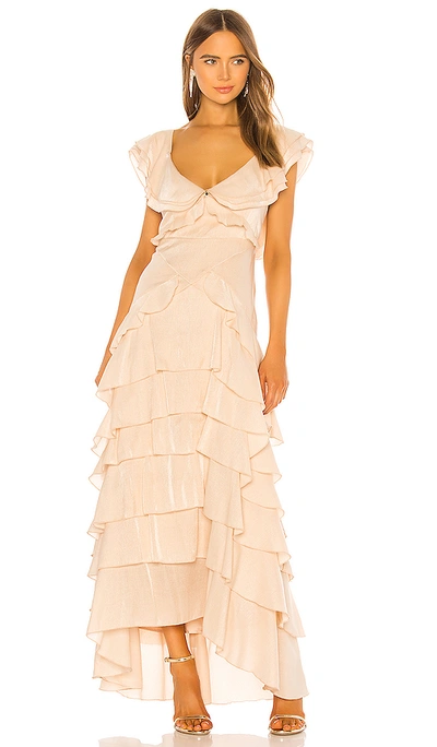 Sau Lee Rosie Gown In Blush