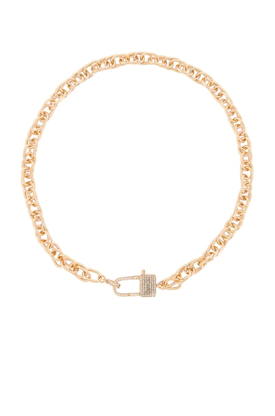 Ettika Lock Necklace In Gold