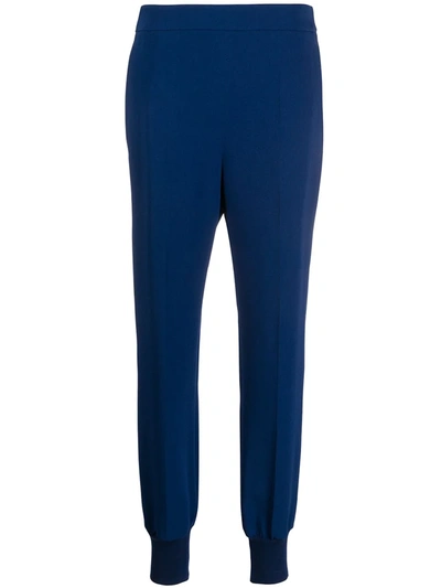 Stella Mccartney Tapered Trousers In Blue