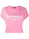 Balmain Graphic Print T-shirt In Pink