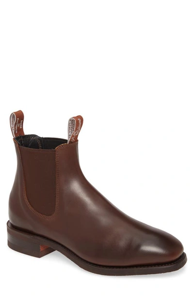 R.m.williams Men's Comfort Craftsman Leather Chelsea Boots In Rum