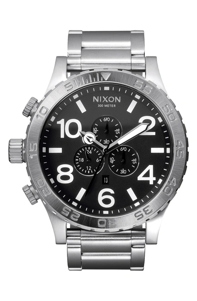 Nixon The 51-30 Chronograph Watch, 51 1/4mm In Black