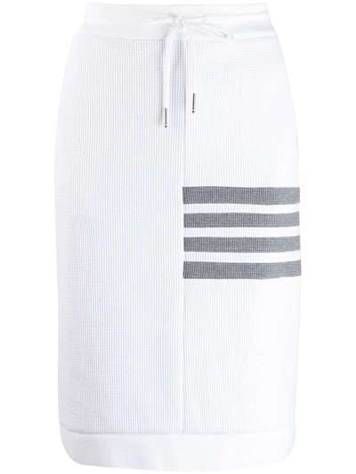 Thom Browne Sack Check-print Shorts In White