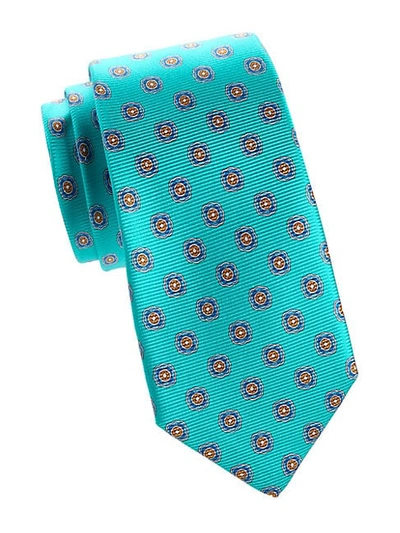 Kiton Floral Medallion Silk Tie