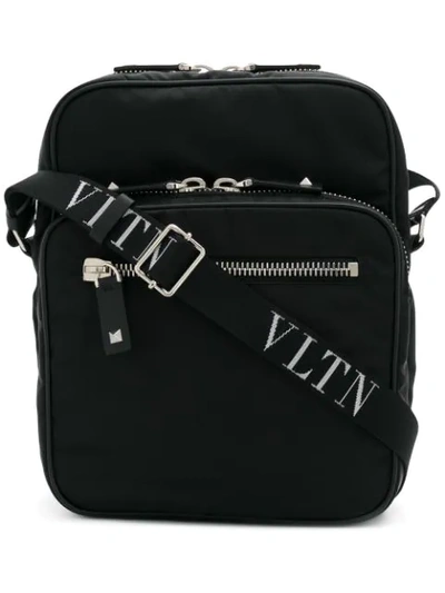 Valentino Garavani Vltn Logo Messenger Bag In Black