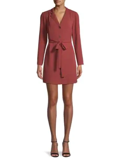 Bcbgeneration Button-front Shirtdress In Russet Brown