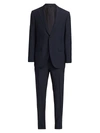 Ermenegildo Zegna Leggerissimo Solid Wool-silk Suit In Navy