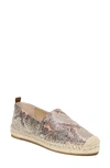 Sam Edelman Women's Khloe Snakeskin-embossed Leather Espadrilles In Mesa Nude/peach Fizz Snake Multi