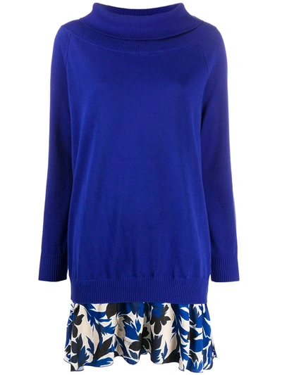 Boutique Moschino Roll Neck Jumper In Blue