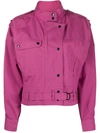 Isabel Marant Étoile Belted Crop Jacket In Pink