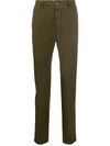 Incotex Slim-fit Tapered Trousers In Brown
