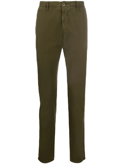Incotex Slim-fit Tapered Trousers In Brown