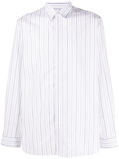 Givenchy Striped Button-up Shirt In White