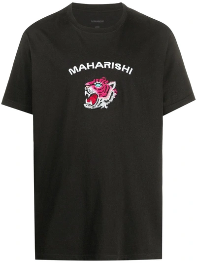 Maharishi Logo T-shirt In Black