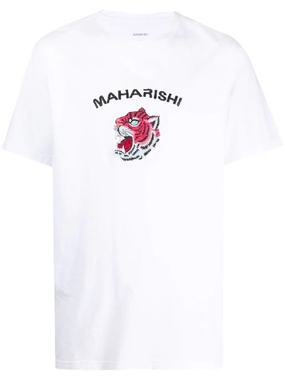 Maharishi Logo T-shirt In White