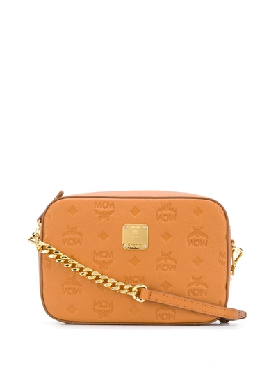 Mcm Klara Monogram Camera Bag In Brown