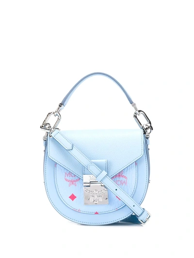 Mcm Canyon Shoulder Bag In Blue