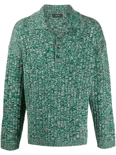 Joseph Chunky Ribbed Knit Jumper In Green