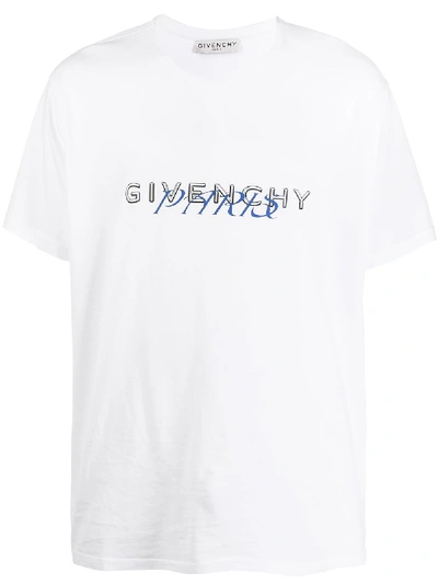 Givenchy Logo Print T-shirt In Weiss