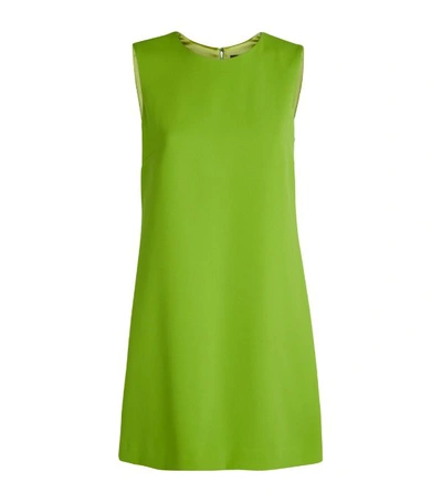 Dolce & Gabbana Sleeveless Shift Dress In Lime