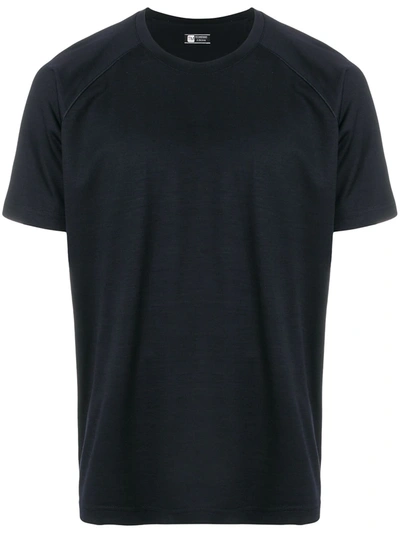 Z Zegna Mercerized Interlock Jersey T-shirt In Dark Blue