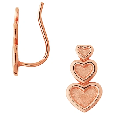 Pre-owned Links Of London Pink Gold Earrings