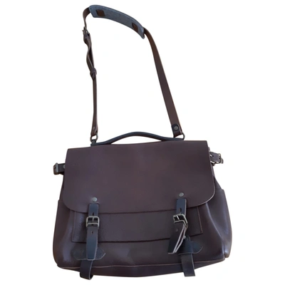 Pre-owned Bleu De Chauffe Brown Leather Bag