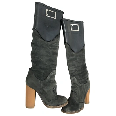 Pre-owned Dolce & Gabbana Boots In Grey