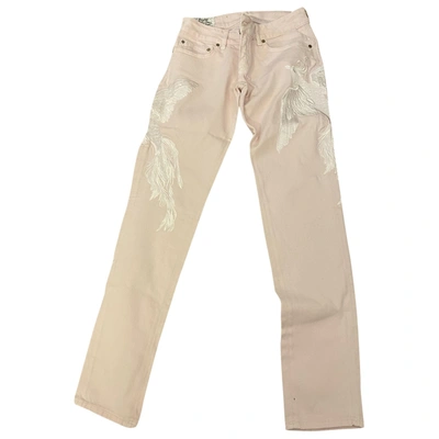 Pre-owned Dondup Straight Jeans In Pink