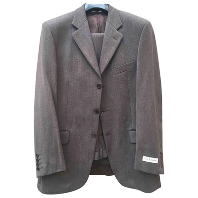 Pre-owned Guy Laroche Wool Suit In Brown
