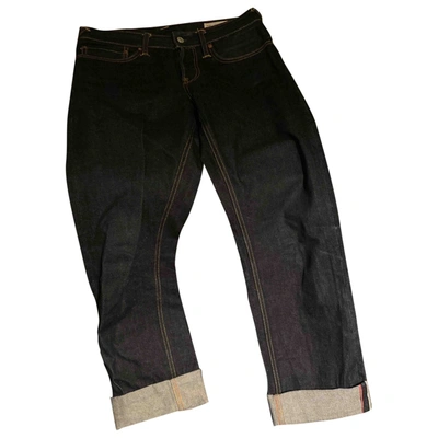 Pre-owned Evisu Cotton - Elasthane Jeans