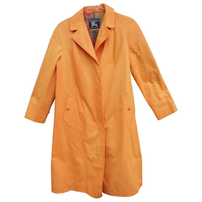 Pre-owned Burberry Trench Coat In Orange