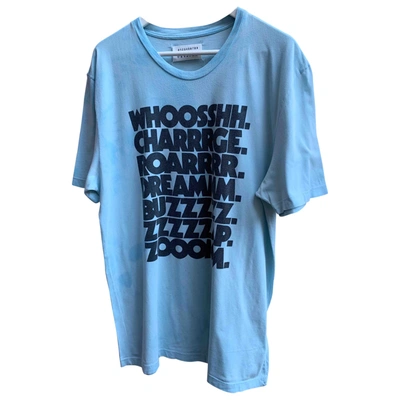 Pre-owned Maison Margiela Blue Cotton T-shirt