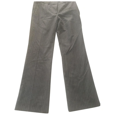 Pre-owned Brooks Brothers Wool Trousers In Grey
