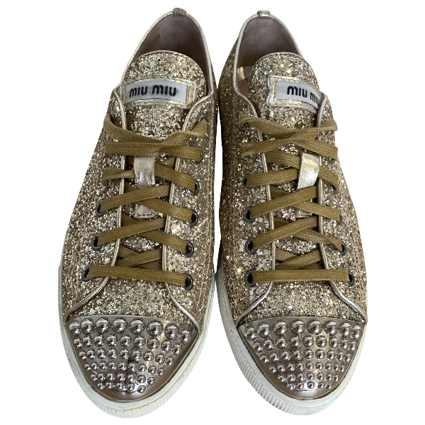 miu miu glitter trainers