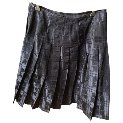 Pre-owned Burberry Mid-length Skirt In Metallic