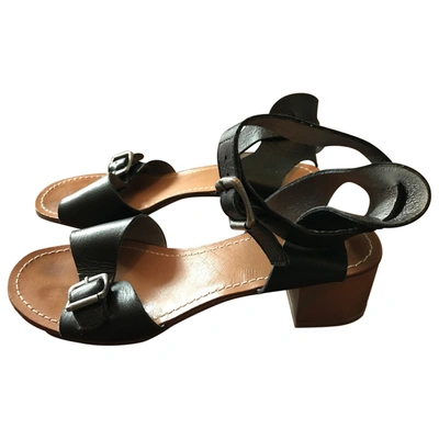 Pre-owned Dolce Vita Black Leather Sandals