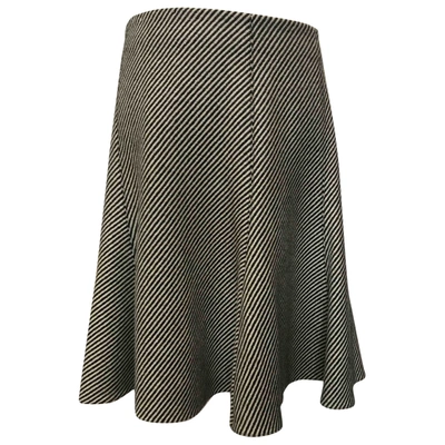 Pre-owned Emporio Armani Wool Mid-length Skirt In Multicolour