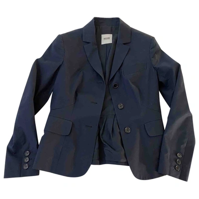 Pre-owned Moschino Cheap And Chic Blue Cotton Jacket