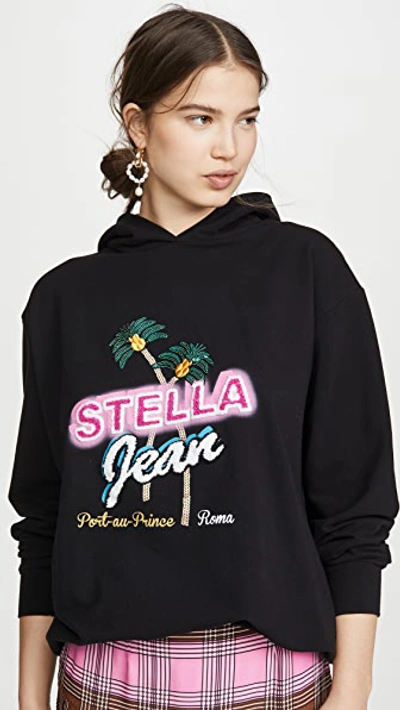 Stella Jean Stella Hoodie In Black