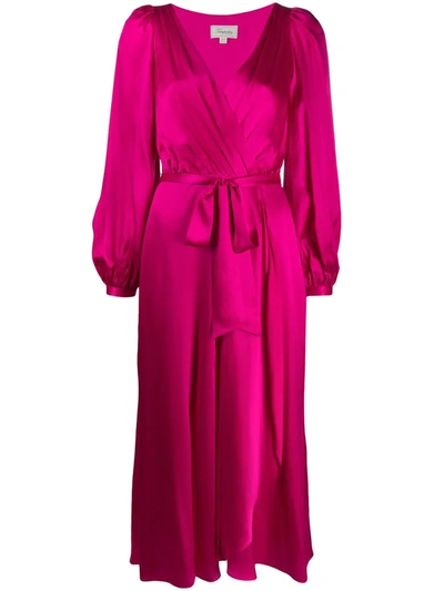 Temperley London Wrap-effect Dress In Pink