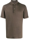 Ermenegildo Zegna Basic Polo Shirt In Brown