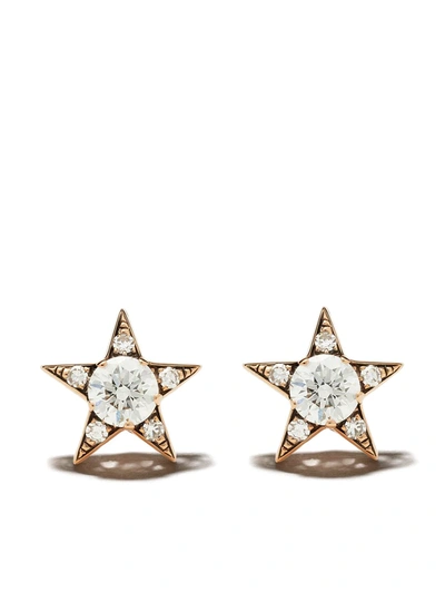 Selim Mouzannar 18kt Rose Gold Diamond Star Earrings