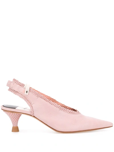 Premiata 65mm Mesh Lined Pumps In Pink
